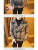 Men's 2022 Korean Style Plaid Woolen Short Coat - Trendy & Handsome for Autumn/Winter