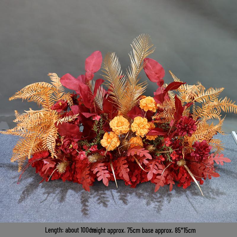 Car Delivery Ceremony Floral Arrangement: Flower Ball Scene Decor with Artificial Flowers for In-Store Display and Soft Decoration