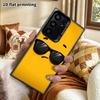 Phone Case: 2D Flat Samsung Galaxy A34 A35 M05 M06 S20 S22 S21 FE Plus 5G Protective Case, Couples Style, Cool Cute Yellow Face, Christmas and Hallowe