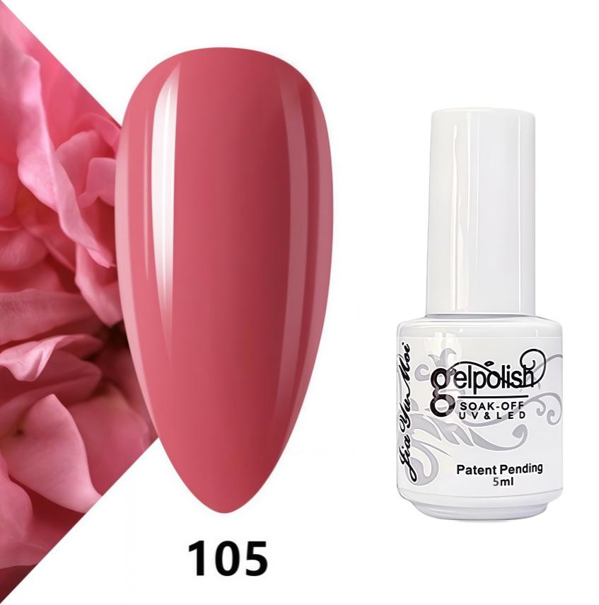 GELPOLISH Nail Art Set: Base, Top Coat, Transparent & White Gel Polishes