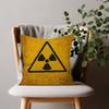 Attention Radiation Symbol Pillow Cover Soft Decor Throw Pillow Case xcm Couch Home Decor for Living Room Sofa Party Gift