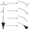 CTRICALVER Washer Nozzle Kit, 5M Transparent Car Windshield Washer Hose, with 15 White I
