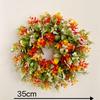 Spring Decorative Wild Grass and Eucalyptus Wreath for Christmas, Weddings, or Mall Decor