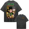 2026 Hot Sale Anime Hunter X Hunter Killua Zoldyck Meruem Manga Vintage Washed T-shirt Men Women Fashion Casual Cotton Short Sleeve T-shirts Top