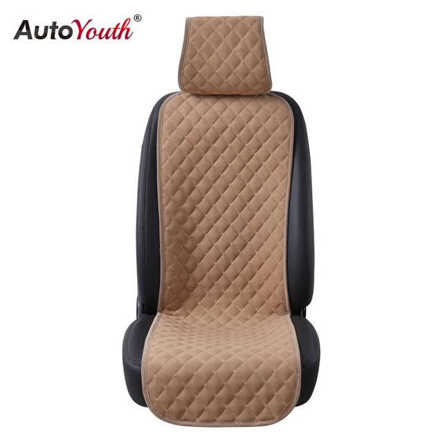 Car Seat Cover Linen Front Seat Cushion Breathable And Comfortable Auto Parts Suitable For All