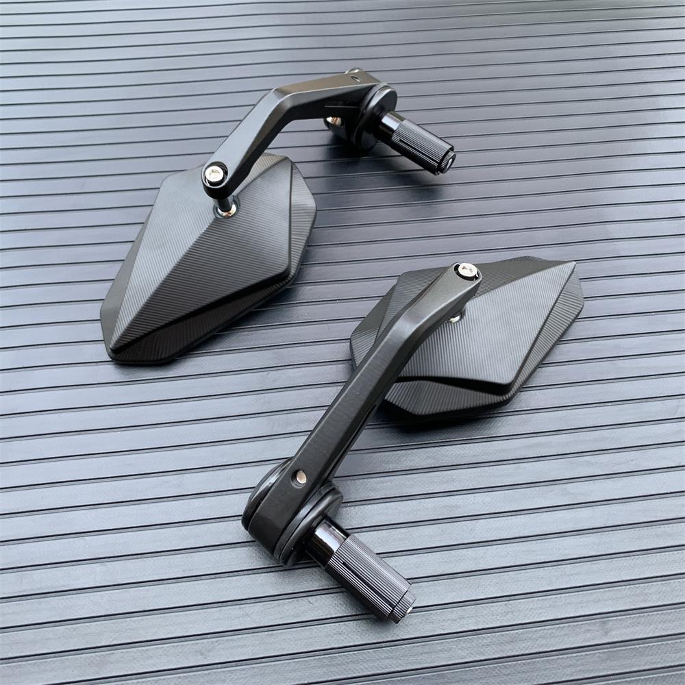 1 Pair Aluminum 7/8" 22mm Motorcycle Rearview Mirrors Universal Scooter Bar End Handlebar Mirror Rear View Mirror Accessories