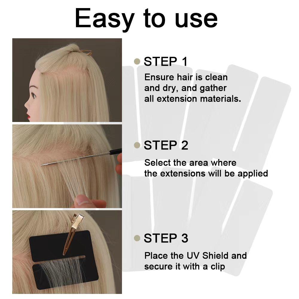 UV Hair Extension Kit with UV Lamp: 30g Fast-Curing Glue & Tools | Invisible Bonds, Damage-Free Salon & Home Use