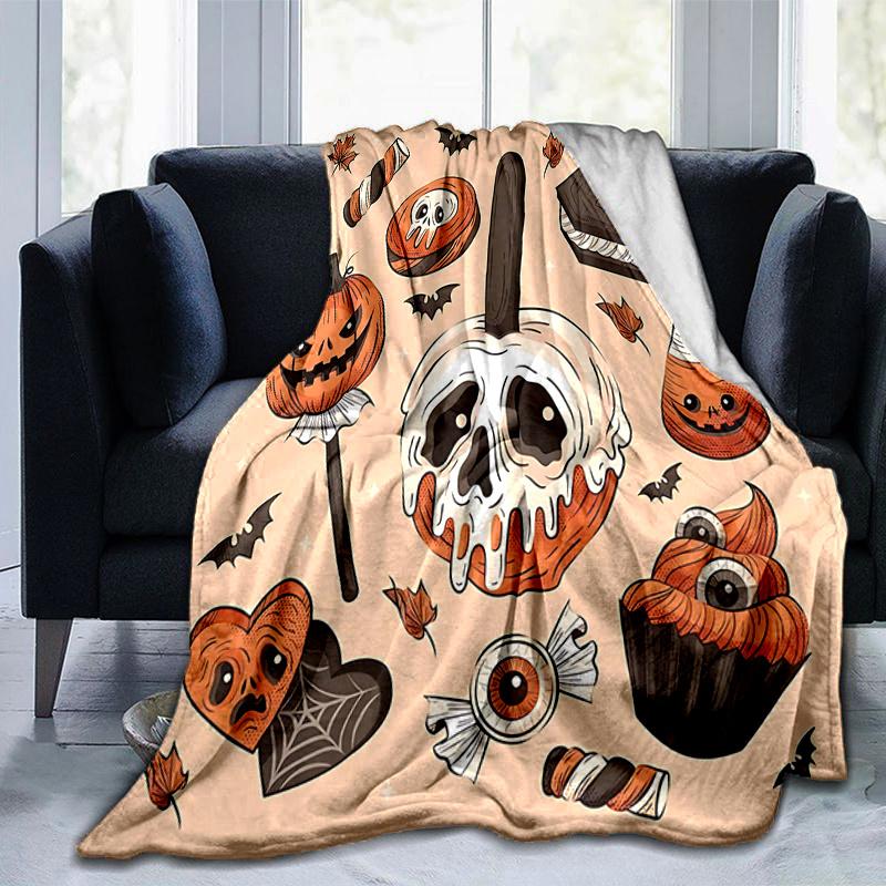 1pc Halloween Pumpkin ideas Blanket  Soft Throw for Room Decor, Perfect Gift