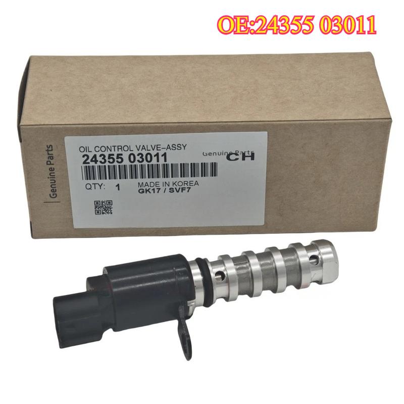 High quality New For 24355-03011 Engine Variable Valve Timing VVT Solenoid Oil Control Valve  For i10 i20 1.0 1.2 i30 2435503011