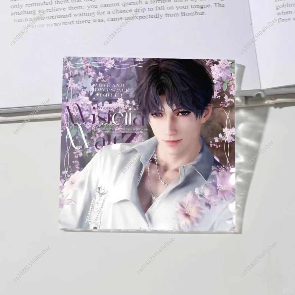 Love and Deepspace Sylus Rafayel Zayne Xavier Caleb Water Ripple Acrylic Transparent Card Colorful Anime Cosplay Desk Ornament