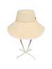 BBC EARTH Color Block Wide-Bridal Bucket Hat_Beige