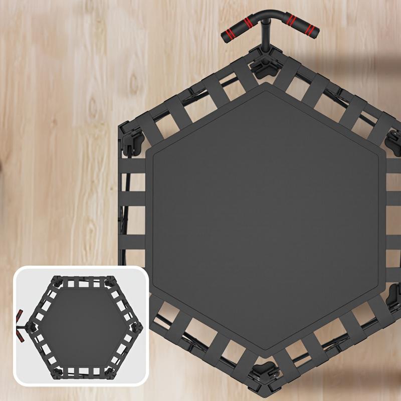Foldable Fitness Trampoline, Adjustable Indoor/Outdoor Bouncer for Adults Kids and Home Gym and Home Workout.
