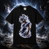 Super Saiyan Goku T-shirt Japanese Anime Tee Lightning Warrior Graphic Manga Cotton Oversized Streetwear Harajuku High Quality Female Male Clothing