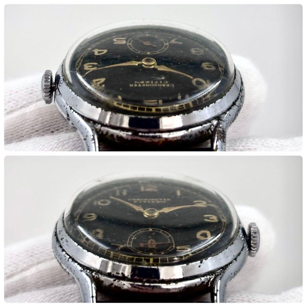 Used [In Operation/1940-50's] CITIZEN Citizen Chronometer F-Postwar II Type Antique Watch Military Manual Winding Rare