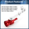 INFINAUTO Turbo Sound Exhaust Muffler Pipe Whistle Rear Tail Pipe M Carbide Chrome Manufacturer Aluminum Red 1 Set