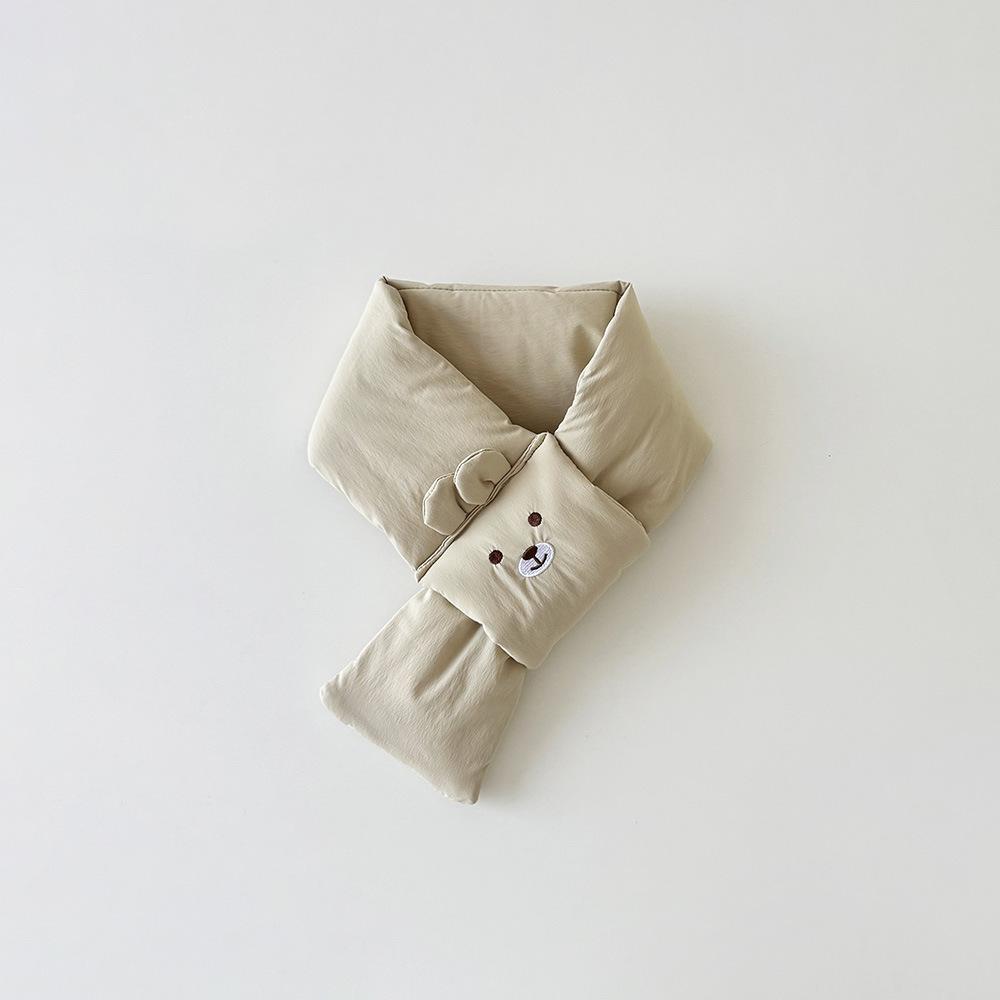 Winter New Children's Scarf Gloves Set Boys and Girls Korean Version Cartoon Warm Scarf Windproof Thickened Gloves