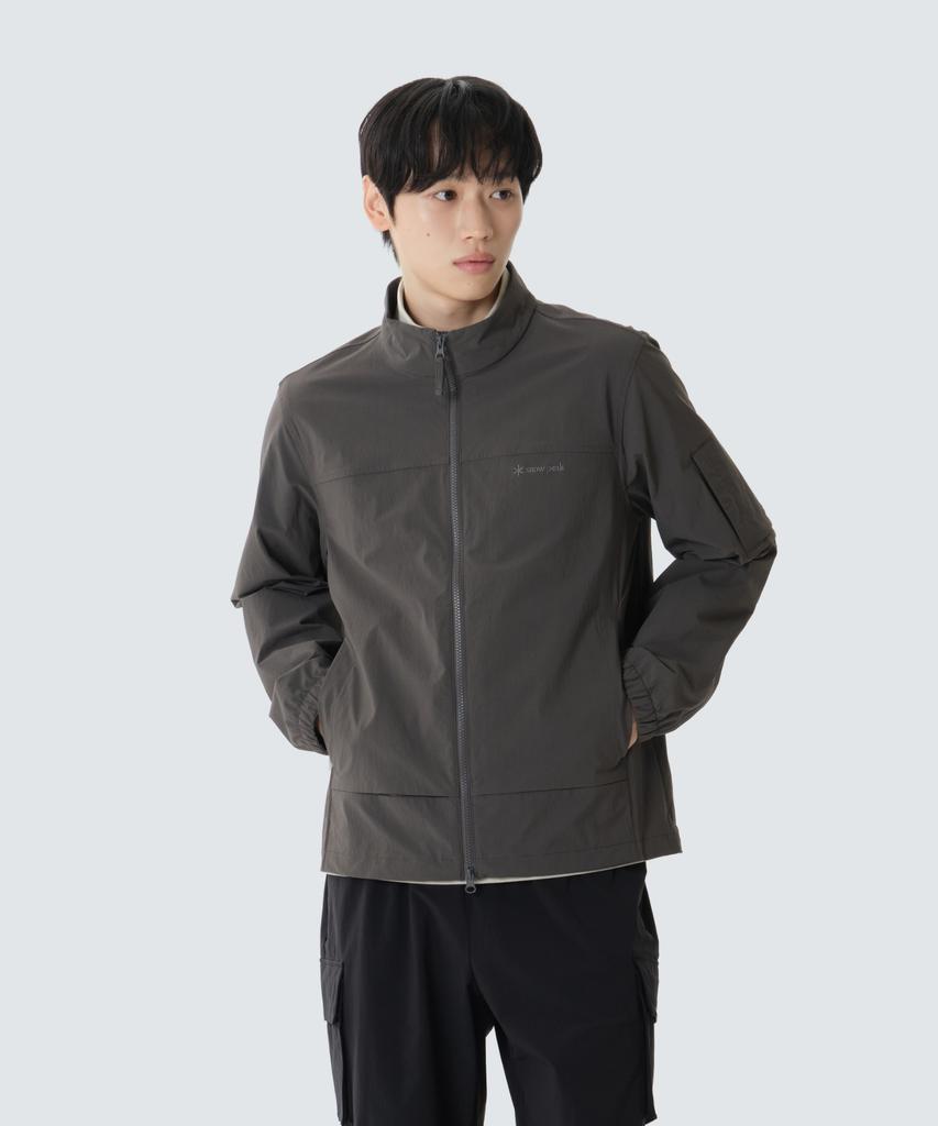 SNOWPEAK APPAREL Root Stand Neck Windbreaker (S26Fmrwb68) Chocolate Khaki