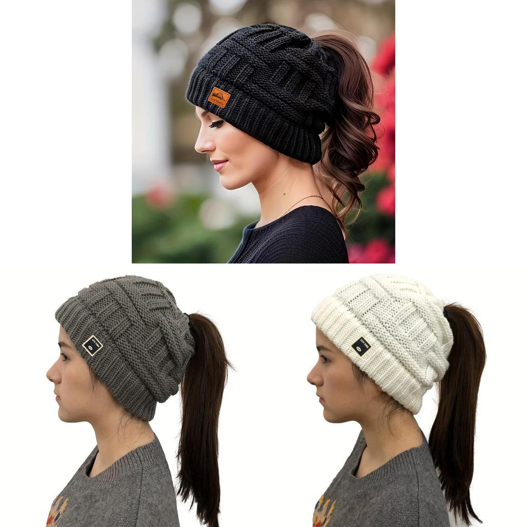Knit Hat For Women With Windproof Warmth Casual Style For Fall Winter