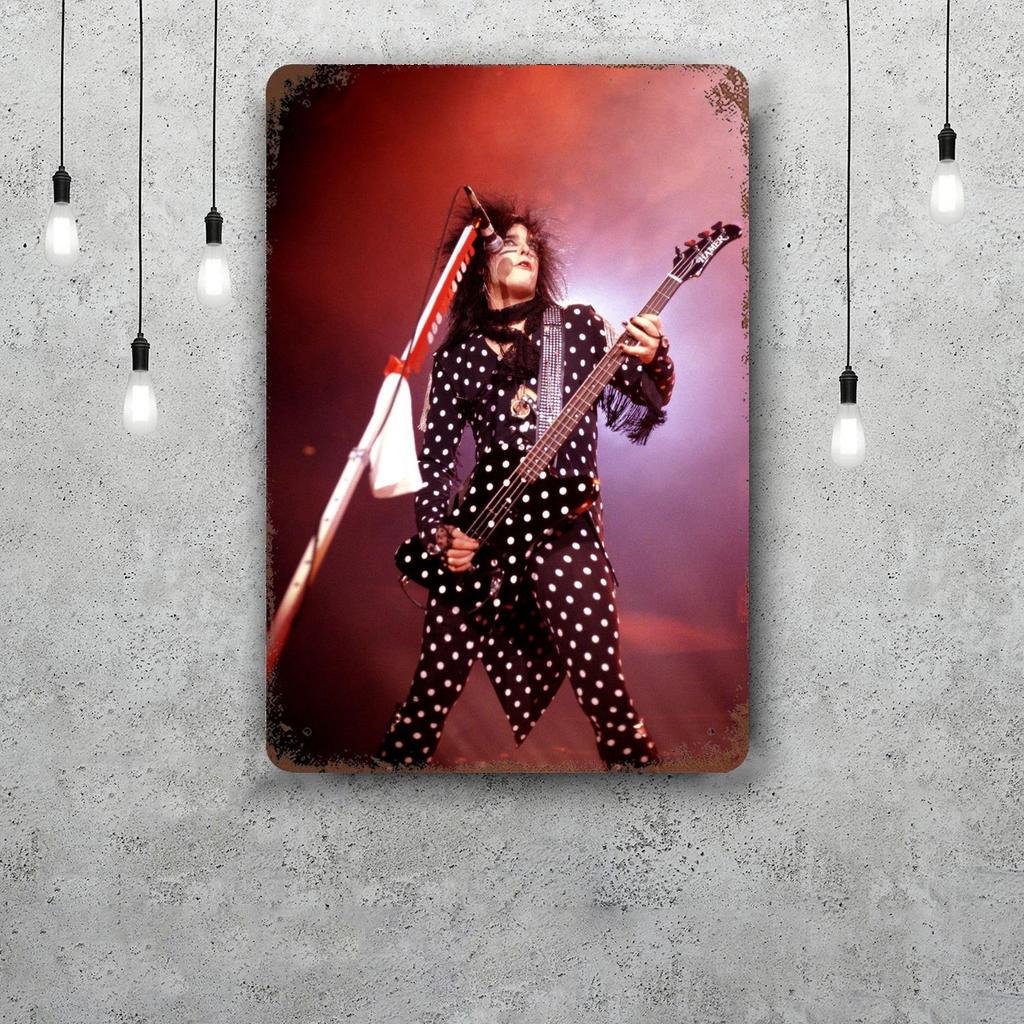 Nikki Sixx Vintage Tin Sign Home Decor Wall Decor Art Wall Mural Room Decoration Decor Retro Metal Sign Plate Bar Posters