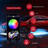 For Tesla Model 3 Y 64Colors RGB Neon LED Center Console Dashboard Wireless Charging Light Ambient Lamp USB Power APP Controller