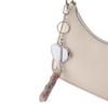 Stainless Steel Lip Balm Bag Key Chain Silver Color Lip Balm Keychain