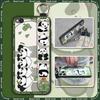 Durable Panda Phone Case For Xiaomi Redmi GO Anti-dust Cute Anti-knock Protective Lanyard Wristband Cartoon Phone Holder