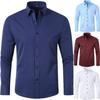 Slim-fit Non-stretch Shirt Men's Shirt Simple Business Thin Shirt