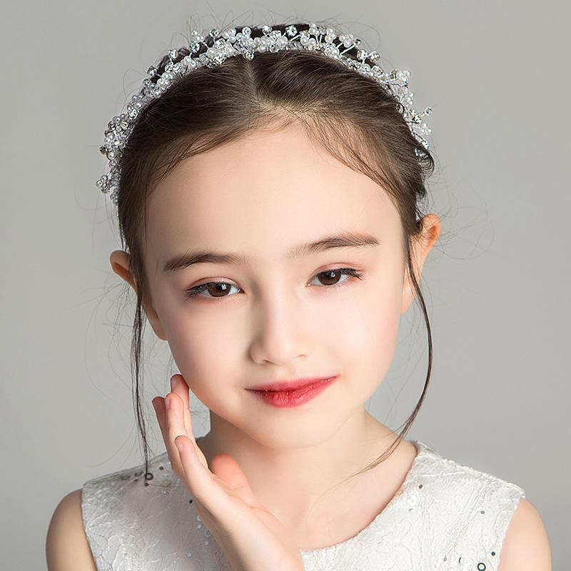 Flower Girl Hair Accessories: Wedding Headband & Wreath for Princess Bridesmaid
