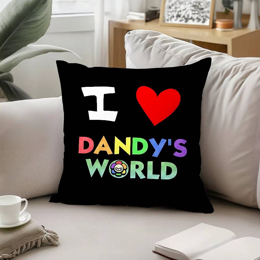 

Мультяшна наволочка для подушки D-Dandys World-S, чохол для подушки, м яка, мила, накидка для подушки для автомобіля, дивана, поліестер, на блискавці 16x16Inch