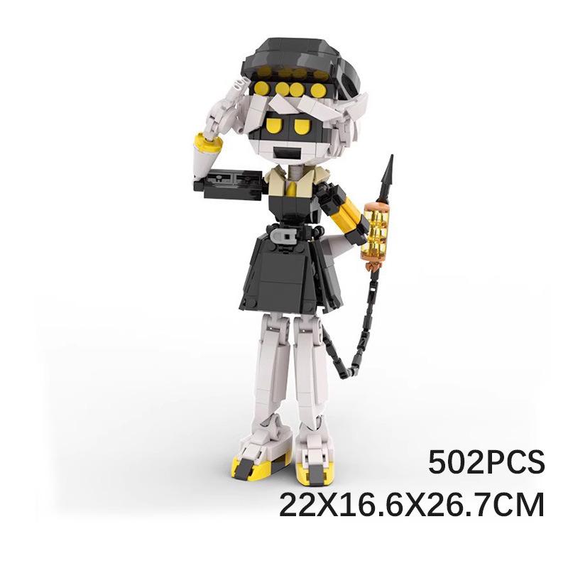 Building Block Compatible, Inorganic Killer N Robot, Creative Toy Assembly Building Block Collage Particles