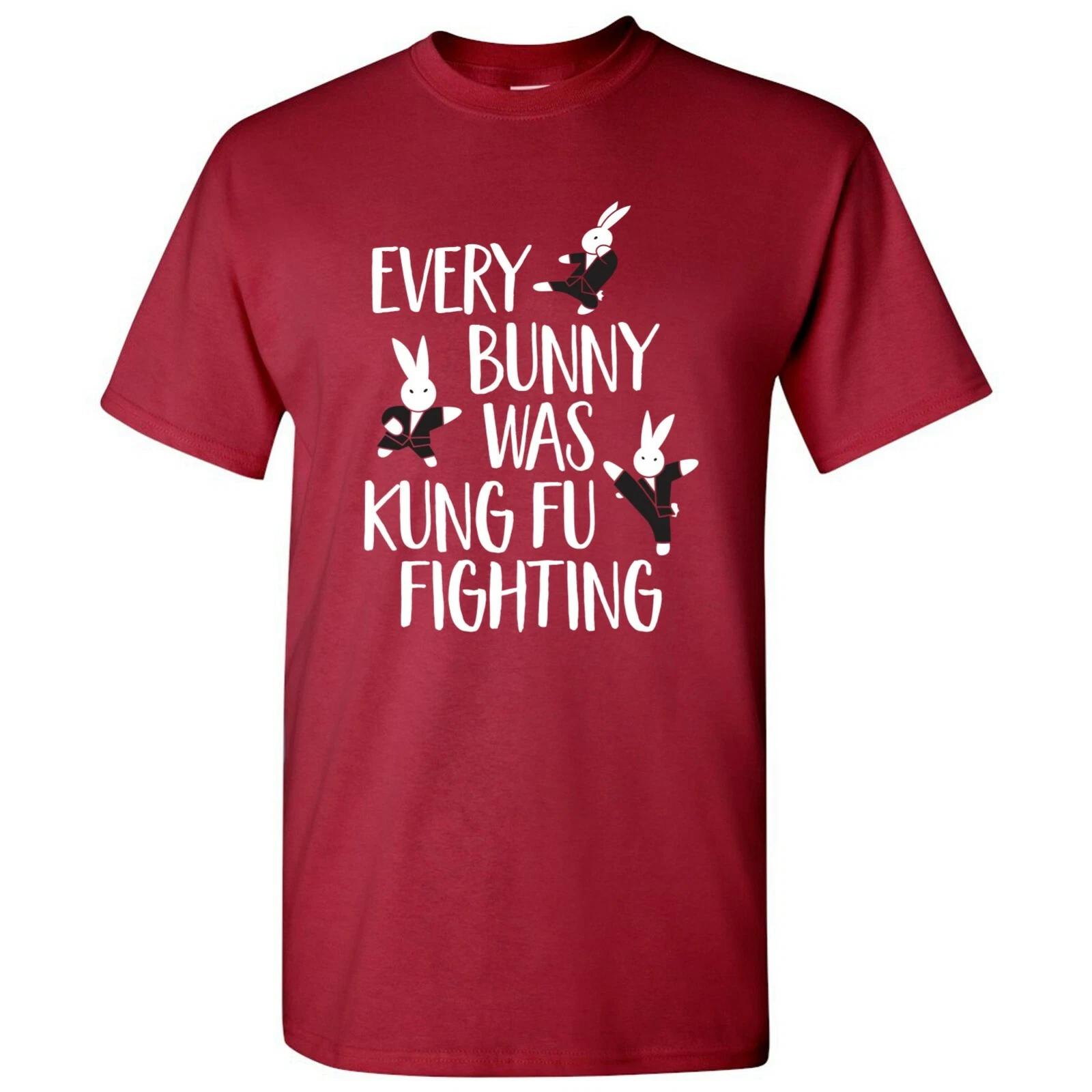 

Every Bunny Was Kung Fu Fighting - Funny Music Animal Cute Short Sleeve T-Shirt 3XL