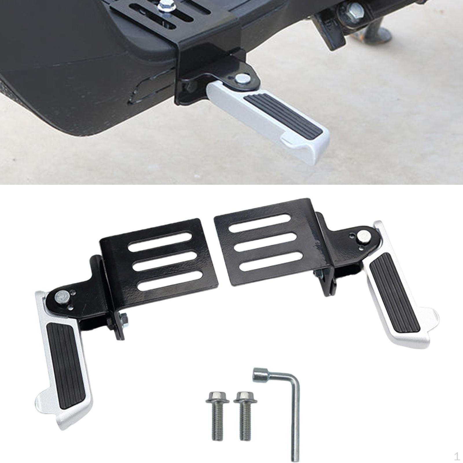 

2 Pieces Bike Folding Pegs AntiSlip Footrest Modification Replacement Easy Install Foldable Pedals Style A