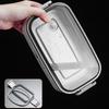 Compartments Food Container Microwavable Food Storage Box Portable 2 Layer Lunch Box  Worker