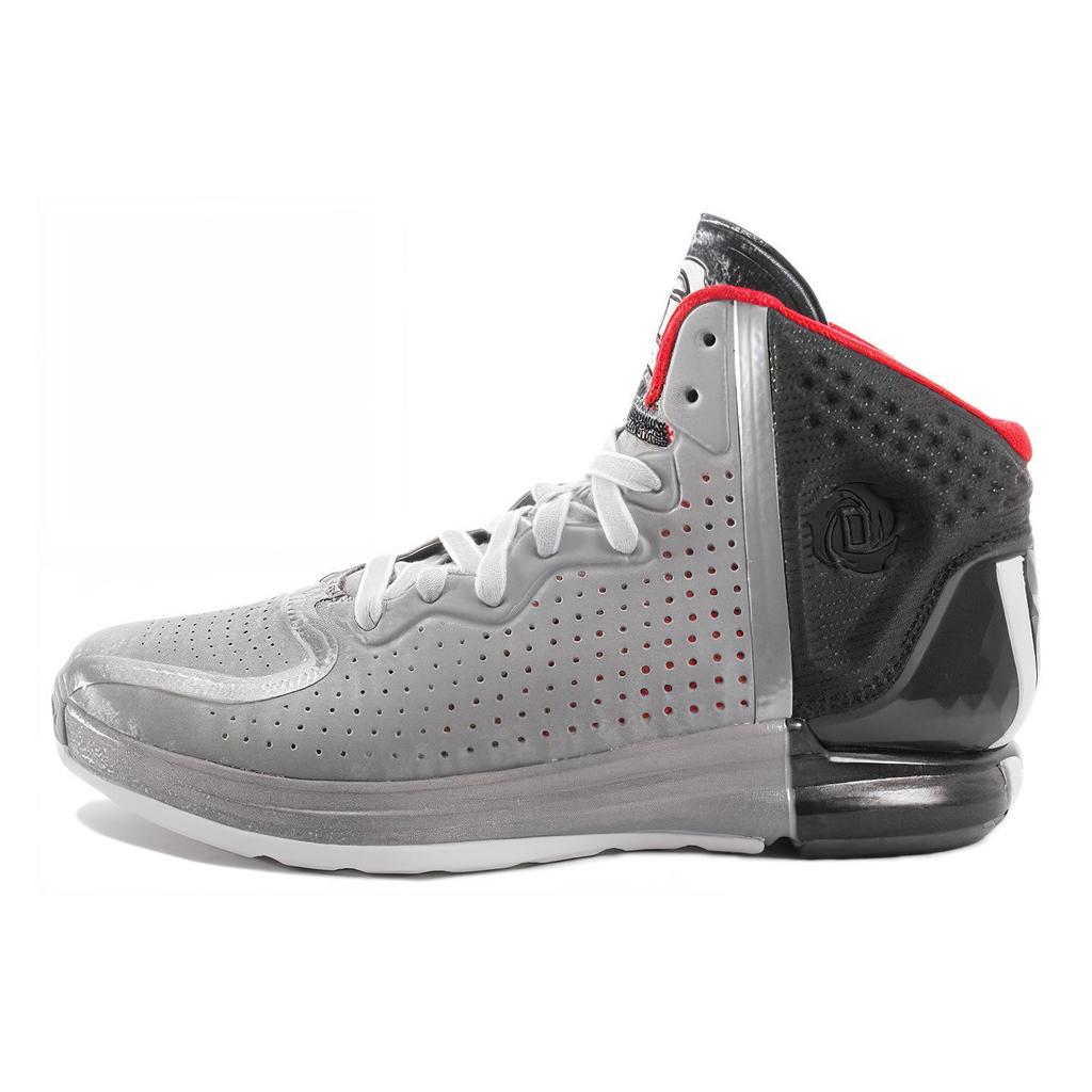 New Adidas D Rose 4 Abrasion Resistant Mid Top Performance Basketball Shoes Men's Gray Black G67398