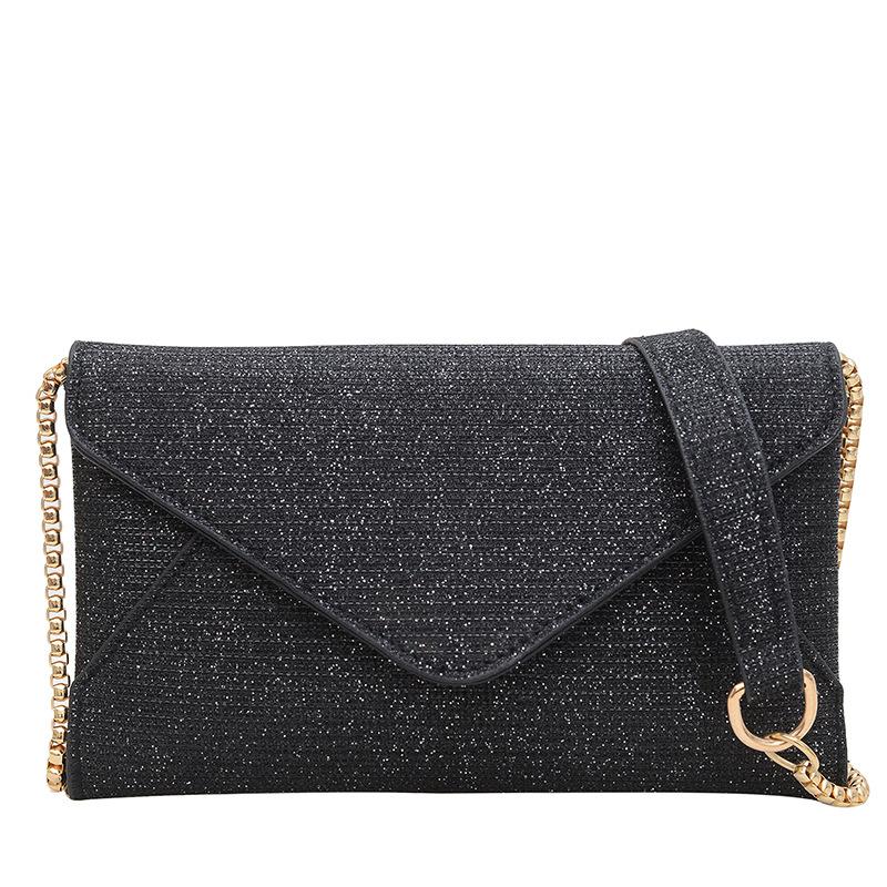 

Нишевая женская сумка-конверт, корейская версия, модная, одно плечо, косой пролет, ПУ, подмышечная женская сумка, повседневная, простая, большая вместимость, женская сумка чёрный