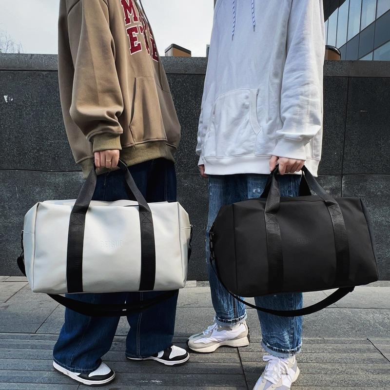 Couple Model for Traveling Large Capacity Storage Luggage Bag Dry and Wet Separation Fashionable Casual Contrasting Color Fitness Bag