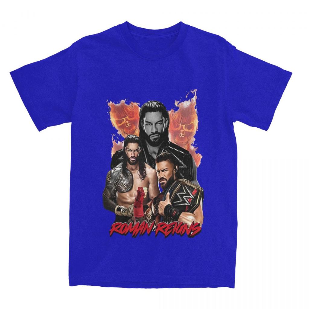 Wrestler Roman Reigns Wrestling Merch T-Shirt for Men Women Funny Pure Cotton Printed Clothes