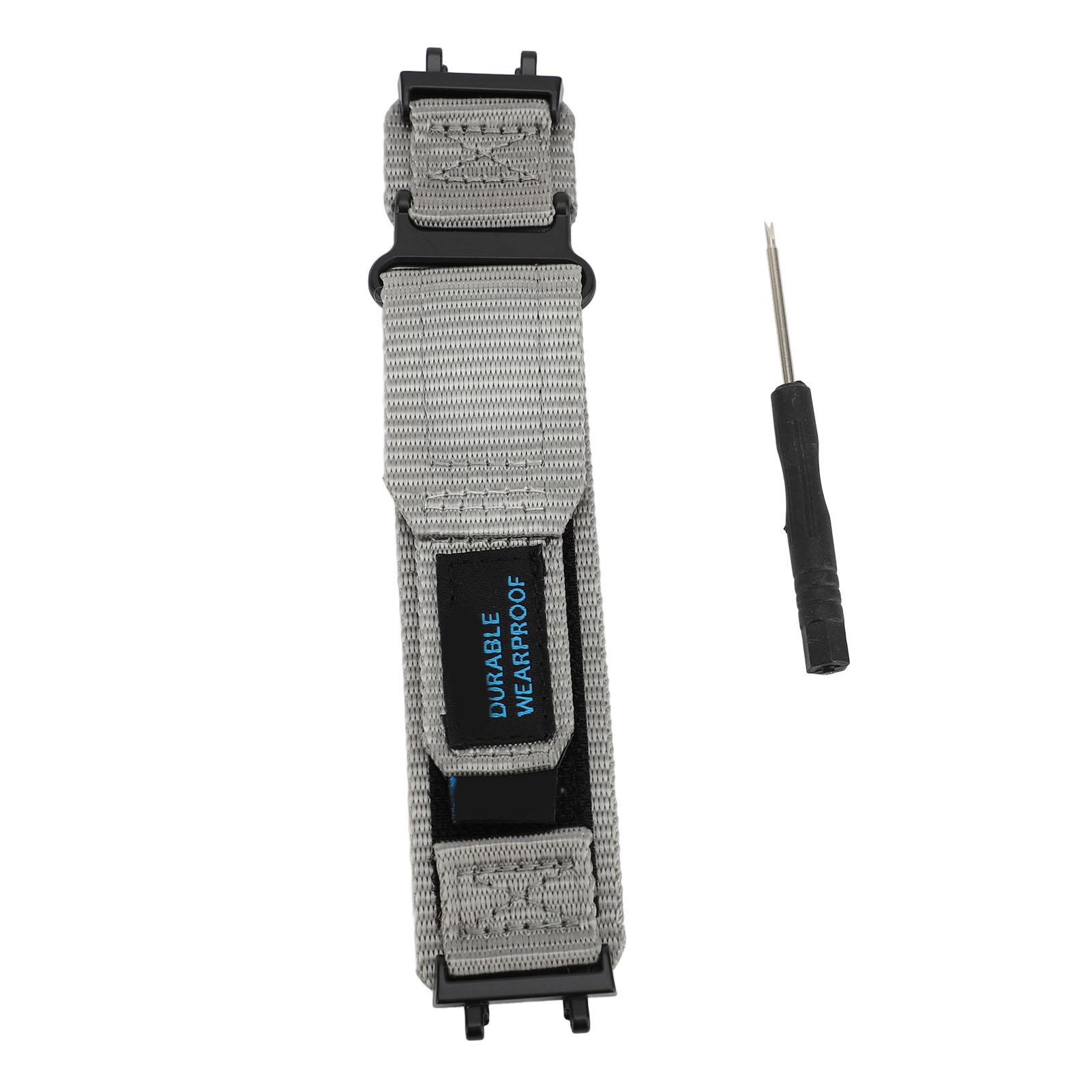 

Нейлоновый спортивный ремешок для часов Outdoor Hook and Loop Watch Band Replacemnt Smartwatch Remezzo для Huami T серый