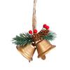 1/4Pcs Christmas Bells Easy Installation Lanyard Design Pine Cone Shape Xmas Bells Doors Windows Tree Decor