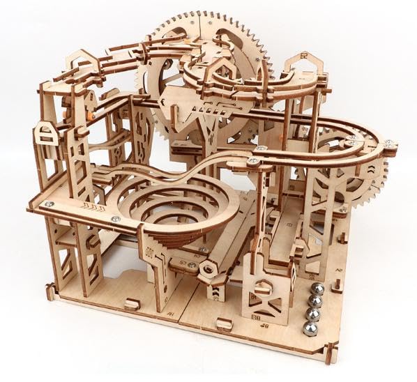 TOKIX 3D Craft Wooden Assembly Running Ball Kit, Kit, (Advanced)