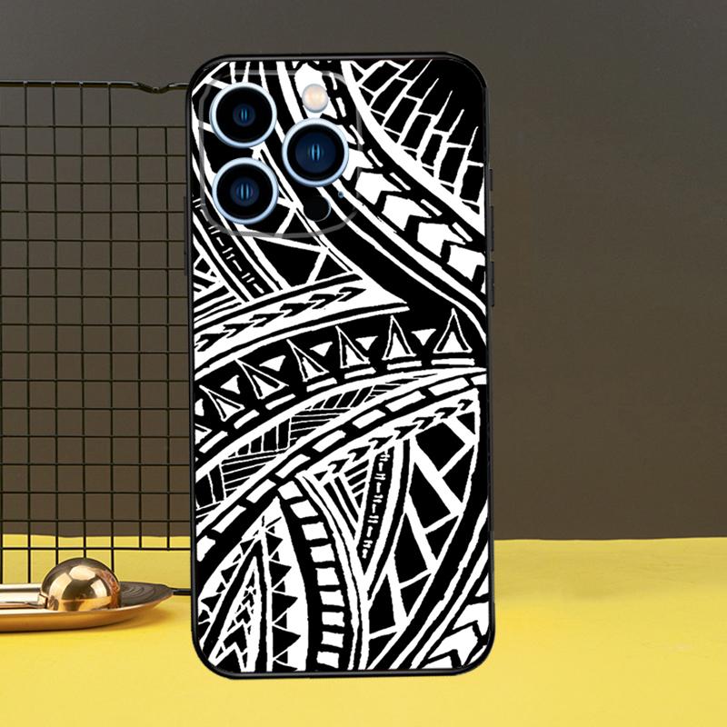 Maorský Polynéský Samojský Kmenový Kryt Pro iPhone 13 12 11 14 Pro Max XS Max XR X 6S 7 8 Plus SE 2020 Zadní Kryt Pouzdro na Telefon