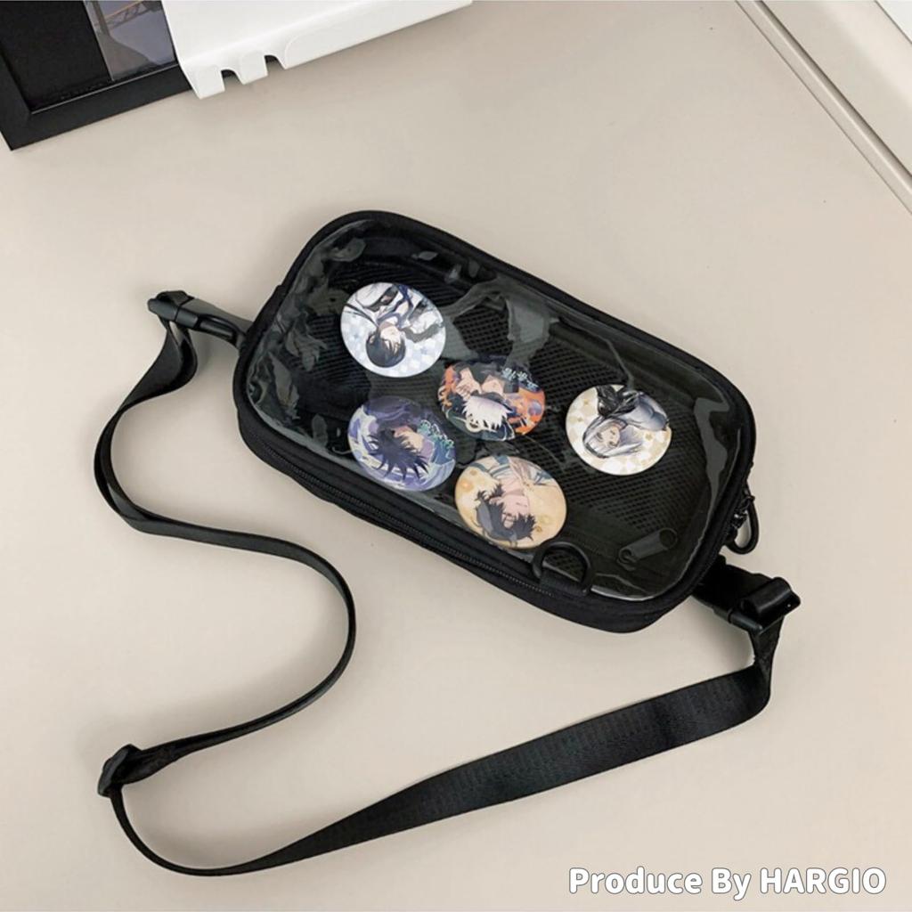 [Harujio] Detachable2-Way Ita Bag, Ita Backpack, Large Capacity, Transparent Backpack, Perfect for Otaku, Otaku Activities, and Oshi Activities,