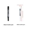 4pcs Black And 4pcs White Marker Pen Set/Quick-Dry Oil-Based Broad Tip Pens/Durable Thick Pens for Express Logistics Marking