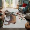 House Entrance Carpet Home Door Mat Living Room Bath Foot Bathroom Non-slip Water Absorption Rugs Bath Merry Christmas Winter