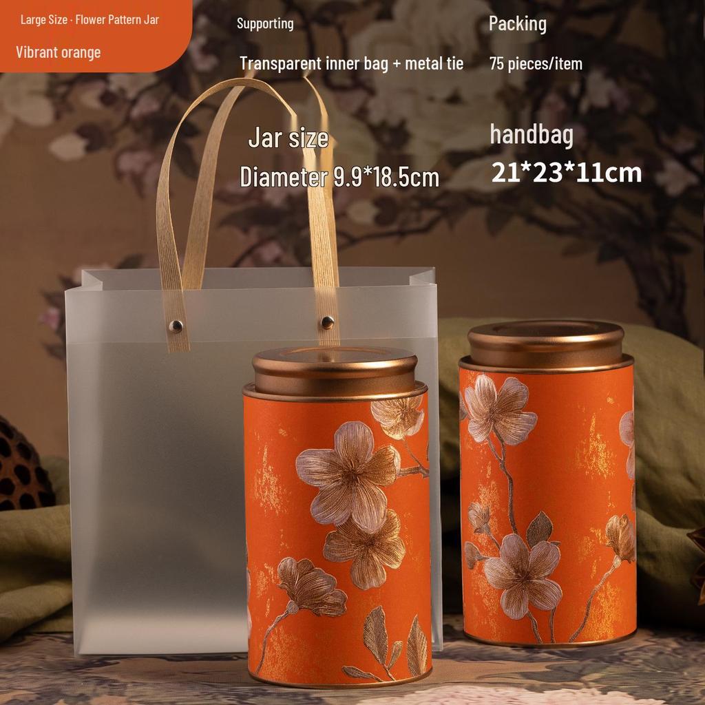 Exquisite Multi-Tea Storage Can: Sealed Container for Black, Green, Jasmine, White, & Oolong Tea.