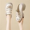 Genuine Leather Heightened Platform Toe Toe Roman Sandals Women's New Summer Temperament Hollow Breathable Versatile Shoes Platform Sole
