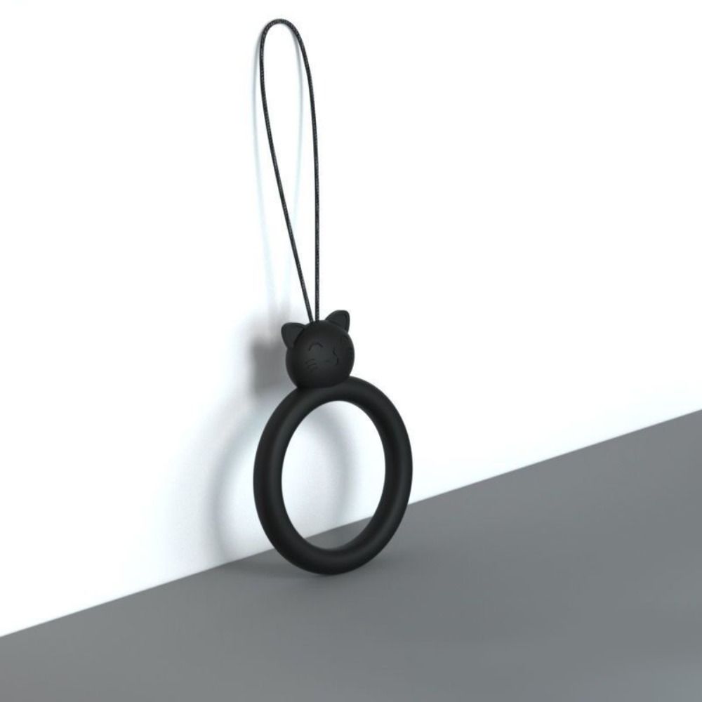 Anti-lost Mobile Phone Pendant Finger Ring Silicone Phone Short Lanyard  U Disk Hanging