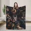 Leon Kennedy Resident Evil Quality Warm Throw Blanket for Winter  Fashionable Bedspread for Living Room Bedroom Ideal for Men an