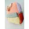 Color Block Backpack Orange Quilted Cute Small Kids Backpack School Bag For Outdoor Trip