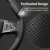 Customiz Non-Slip Microfiber Leather Car Steering Wheel Cover Camry 2012 2013 2014 2015 Steering Wrap Cover For Toyota Venza